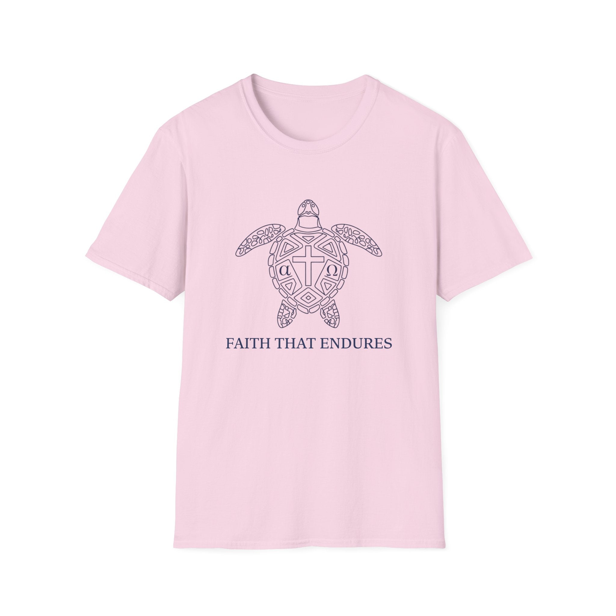 Faith That Endures Alpha Omega Turtle - T-Shirt