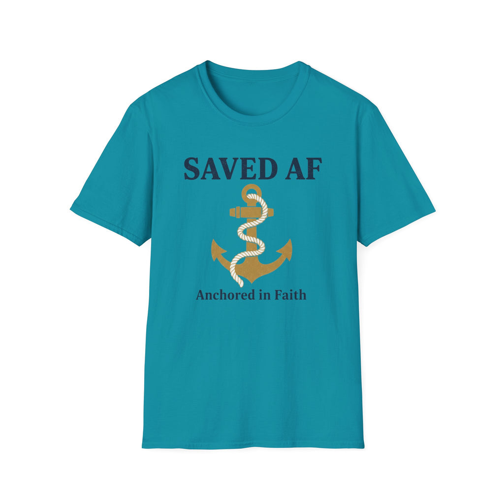 Saved AF Anchored in Faith - T-Shirt